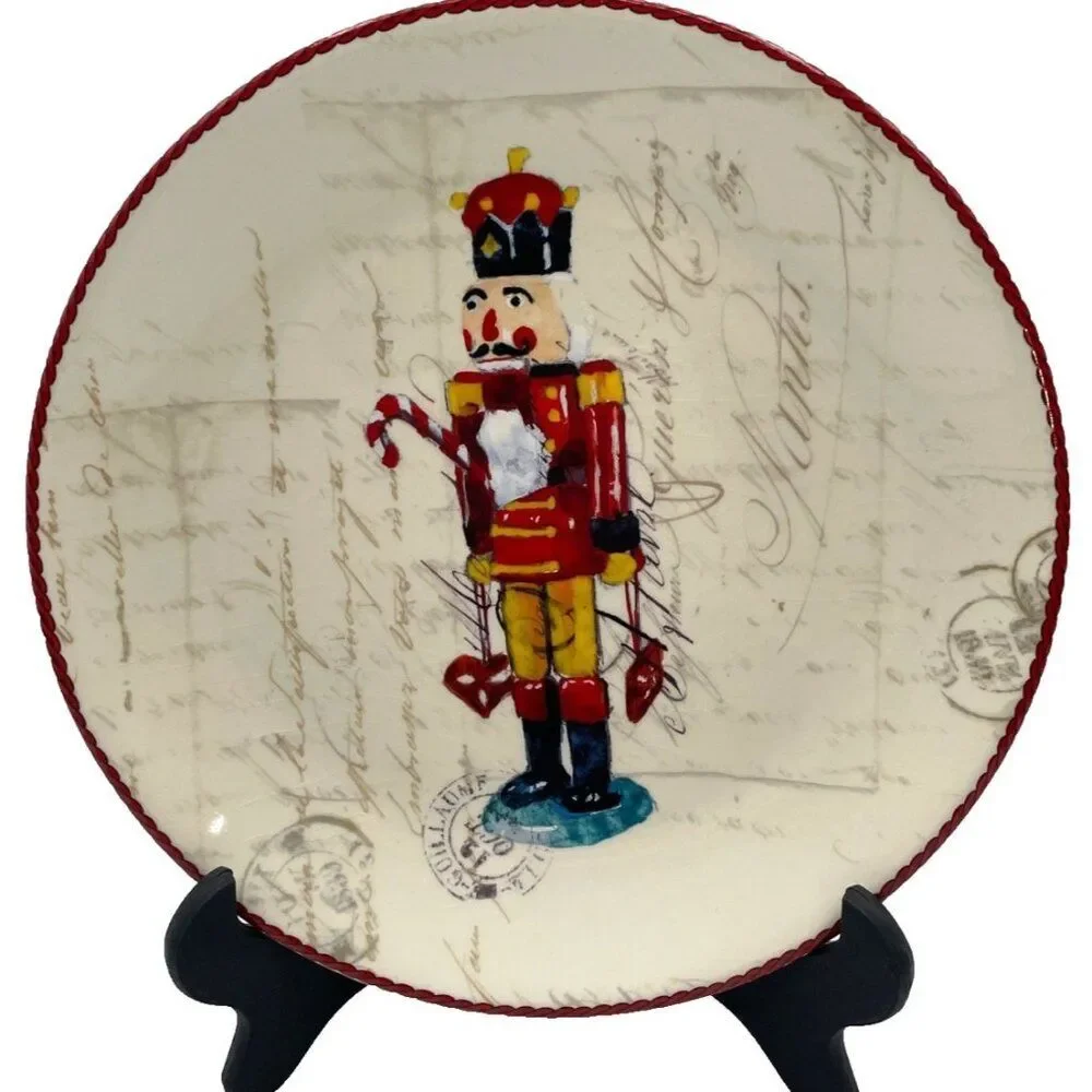 2 Williams Sonoma Nutcracker Salad Plate 8 1/2